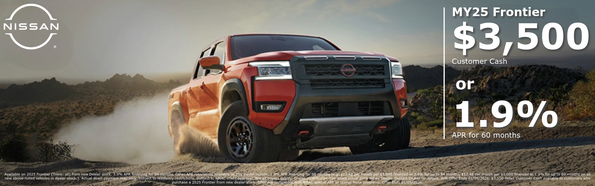 2025 Nissan Frontier Offers